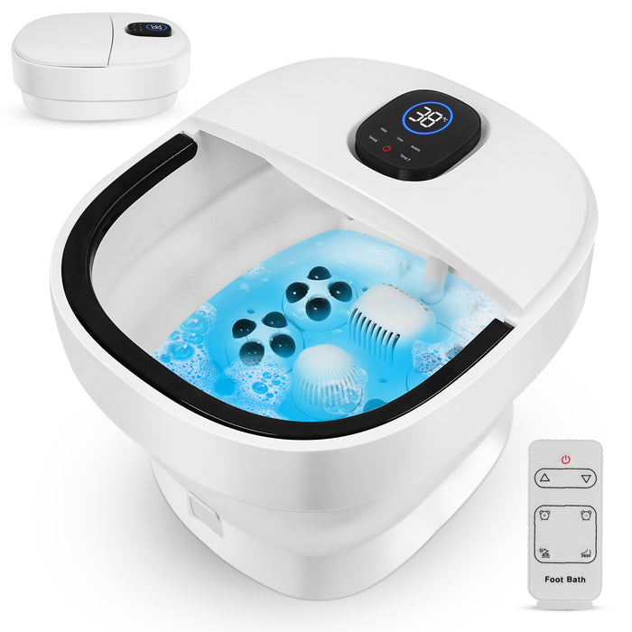 Niceey Massage Voetenbad ZD3000 - Opvouwbaar - Automatische Rollers - Wit