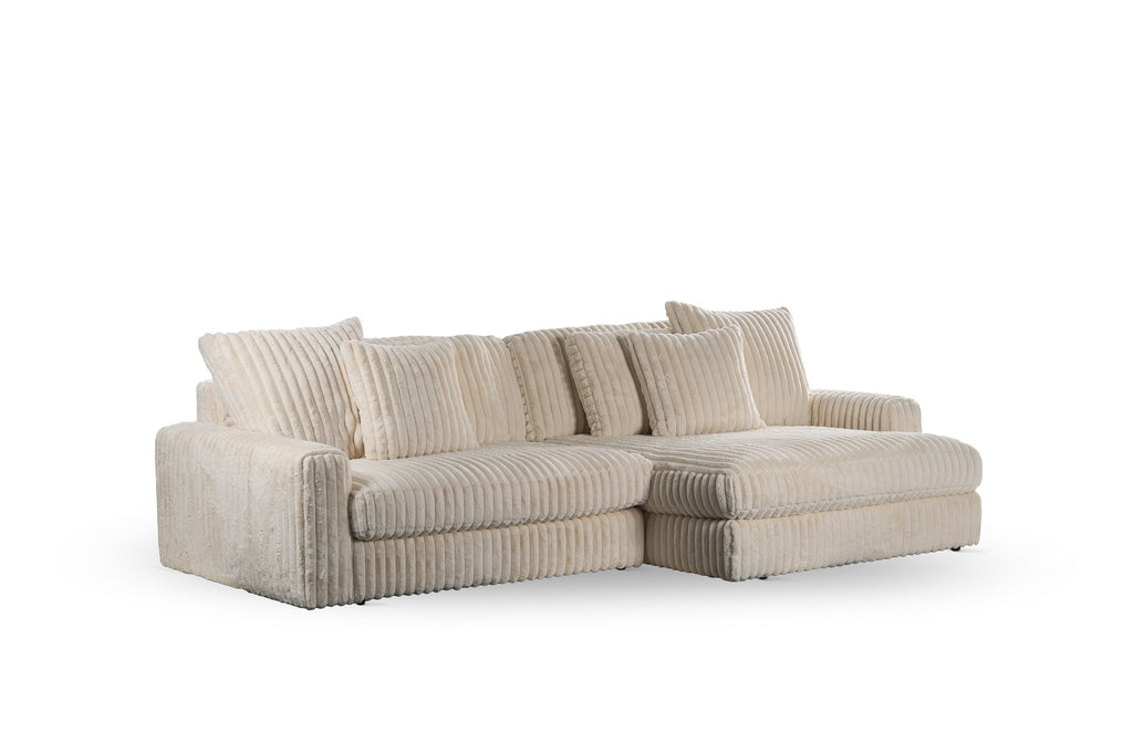 Niceey 3 zits bank CL L+R, stof Vito 23, D460 beige