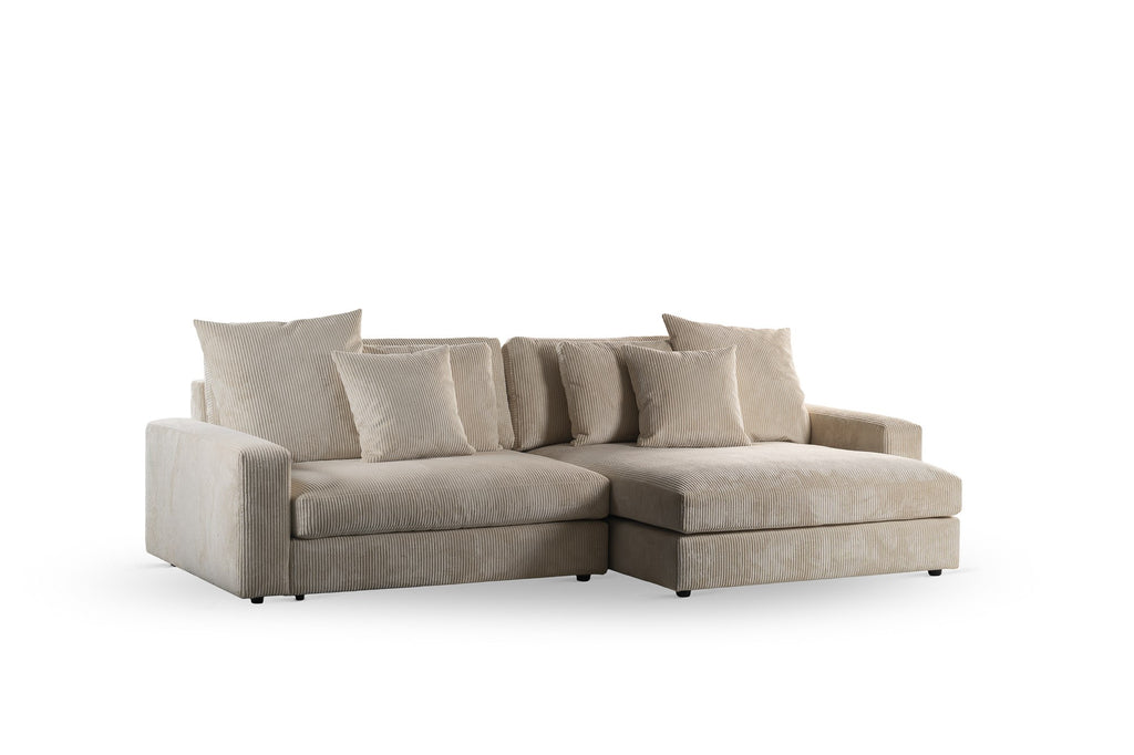 Niceey 3 zits bank CL L+R, stof Lincoln 83, RIB920 naturel