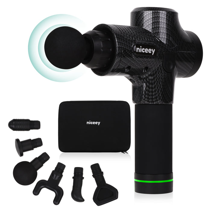 Niceey Professionele Massage Gun - Draadloos - Zwart