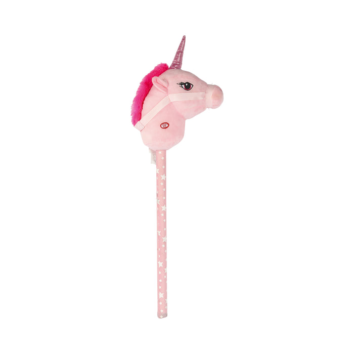 Niceey Stokpaard - Stokunicorn - Met Geluid - 80x15 cm - Roze