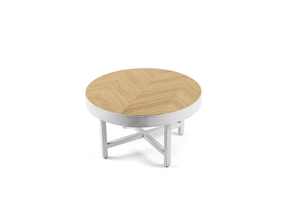 Niceey Salontafel rond 74 cm, Lennox, L350 eiken