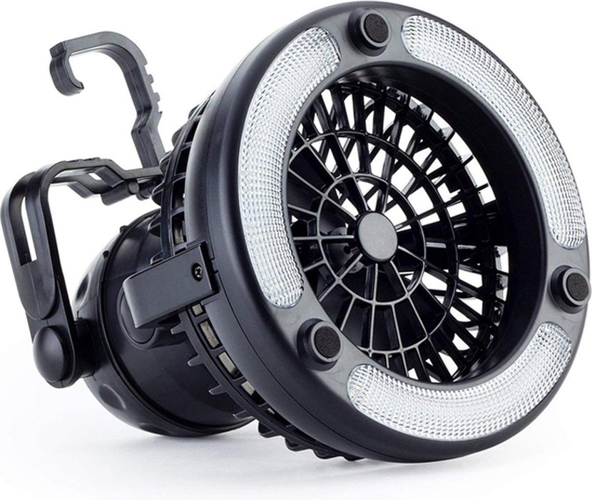 Niceey Campinglamp - Mini Ventilator - Zwart