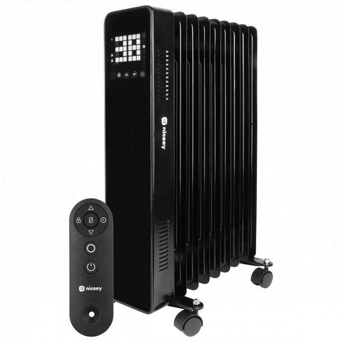 Niceey Smart Olieradiator - Tot 2000W - Zwart