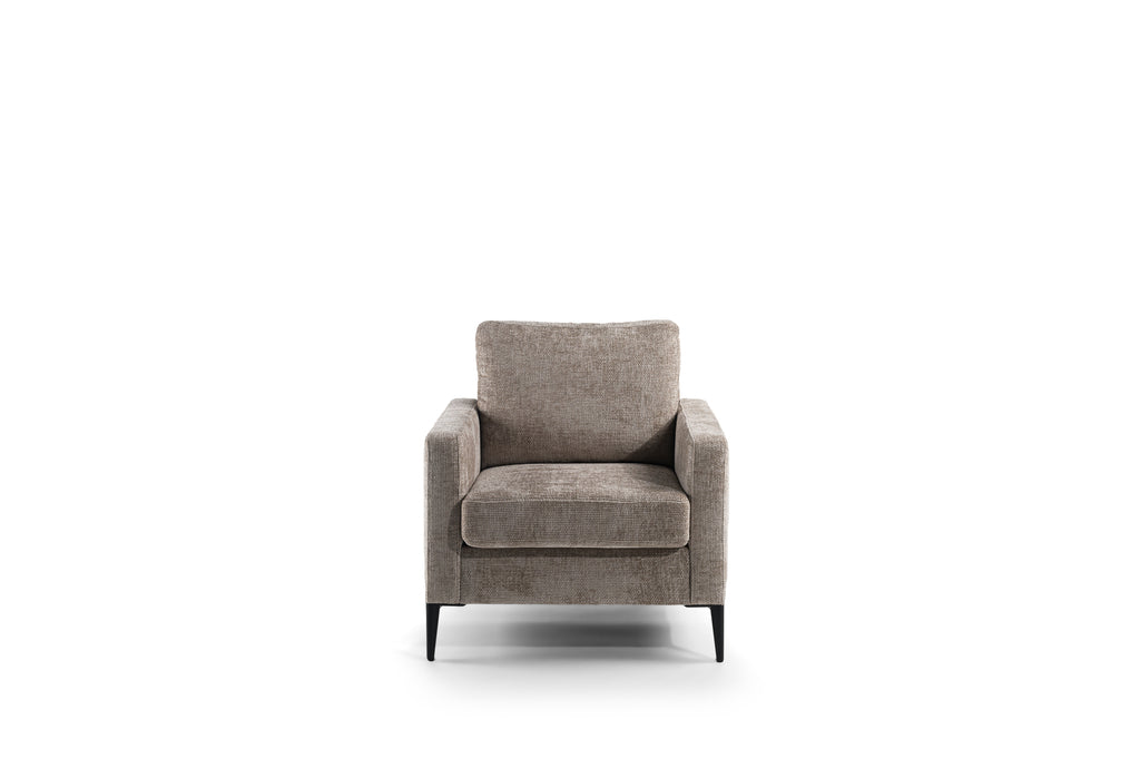 Niceey 1 zits fauteuil, stof Elite, E720 champagne