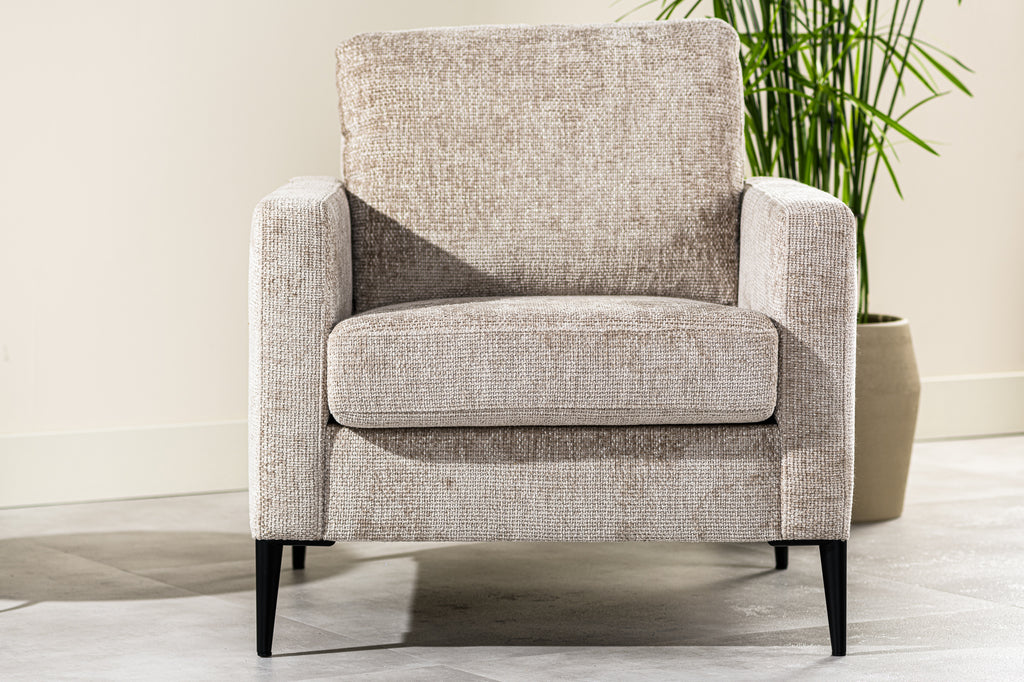 Niceey 1 zits fauteuil, stof Elite, E720 champagne