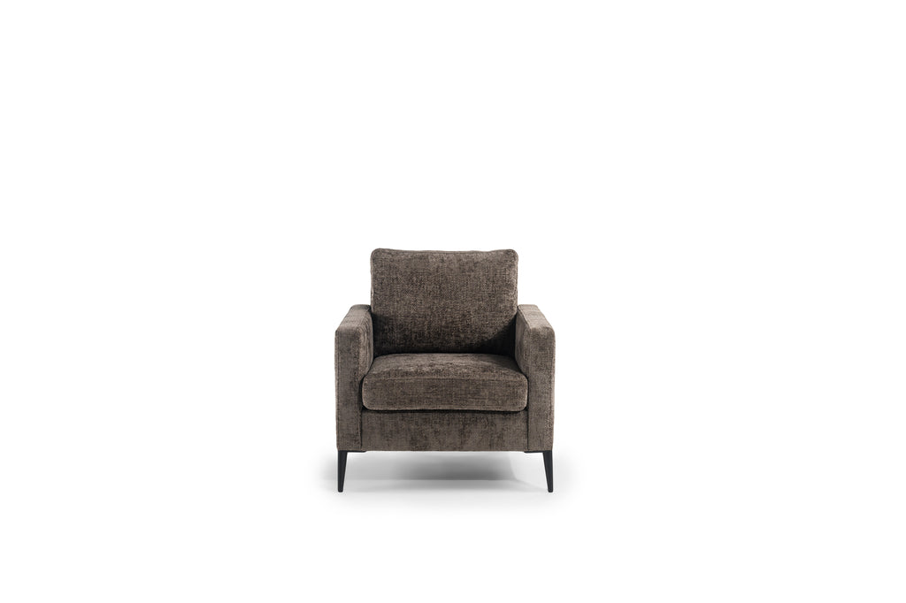 Niceey 1 zits fauteuil, stof Elite, E840 bruin
