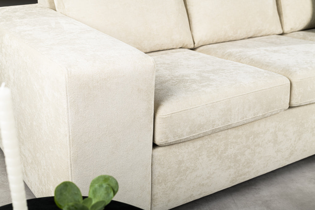 Niceey 3 zits bank CL L+R, stof Hotel Chique, H460 beige