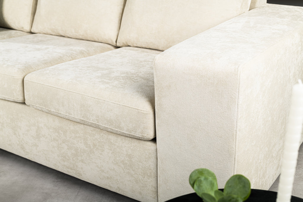 Niceey 3 zits bank CL L+R, stof Hotel Chique, H460 beige