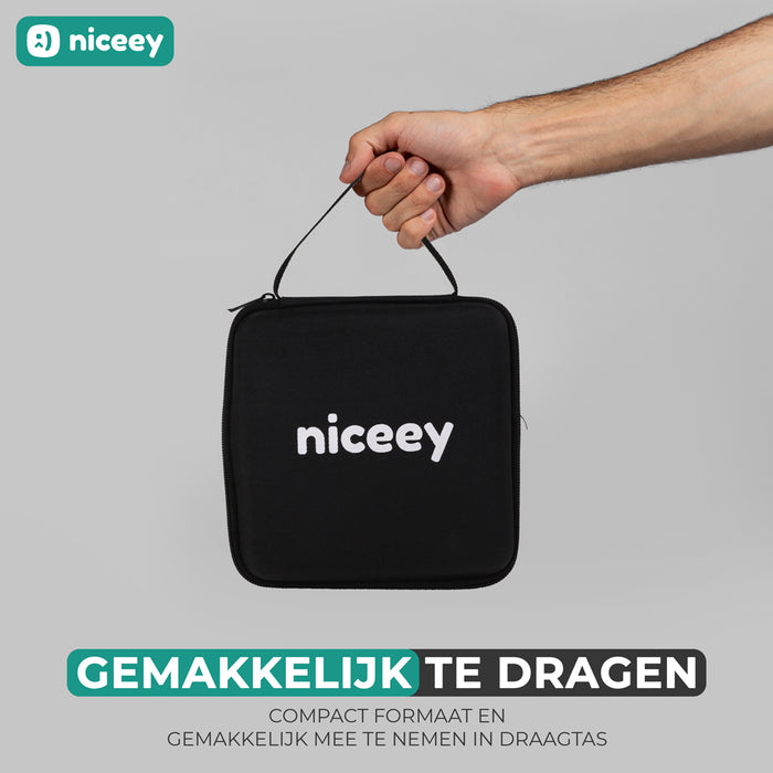 Niceey Professionele Mini Massage Gun - Draadloos - Zwart