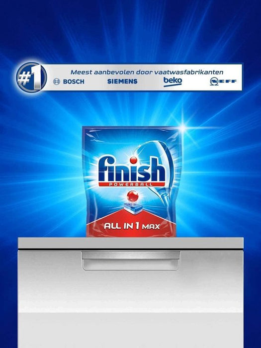 Finish Powerball All in 1 Max Citroen Vaatwastabletten - 170 Tabs - Jaarverpakking - Voordeelverpakking
