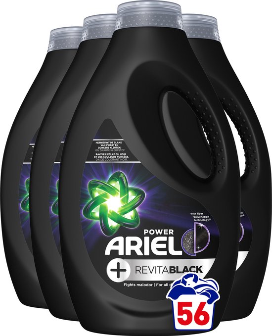 Ariel Washing Liquid Power  Revita Black - Voordeelverpakking 4x14 Wasbeurten