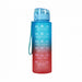 Niceey Waterfles - Drinkfles met Tijdmarkeringen - Bidon - Sportfles - 1 Liter - Drinkbeker - BPA vrij