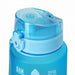 Niceey Waterfles - Drinkfles met Tijdmarkeringen - Bidon - Sportfles - 1 Liter - Drinkbeker - BPA vrij