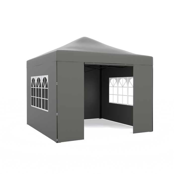 Niceey Partytent - 3x3m - Paviljoen - Opvouwbaar en Waterdicht - Easy Up - Draagtas met Wielen - Antreciet