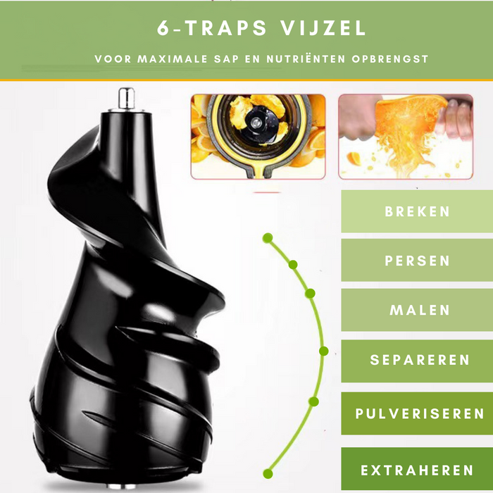 Niceey Slowjuicer - 900ml - Zwart