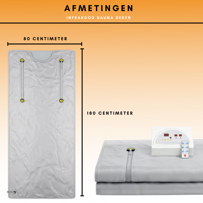 Niceey Infrarood Saunadeken - Elektrisch Warmte Deken - Grijs