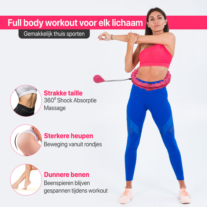 acuut walvis Garderobe Niceey Fitness Hoelahoep - met Gewicht - Roze — Niceey - waar luxe  betaalbaar wordt